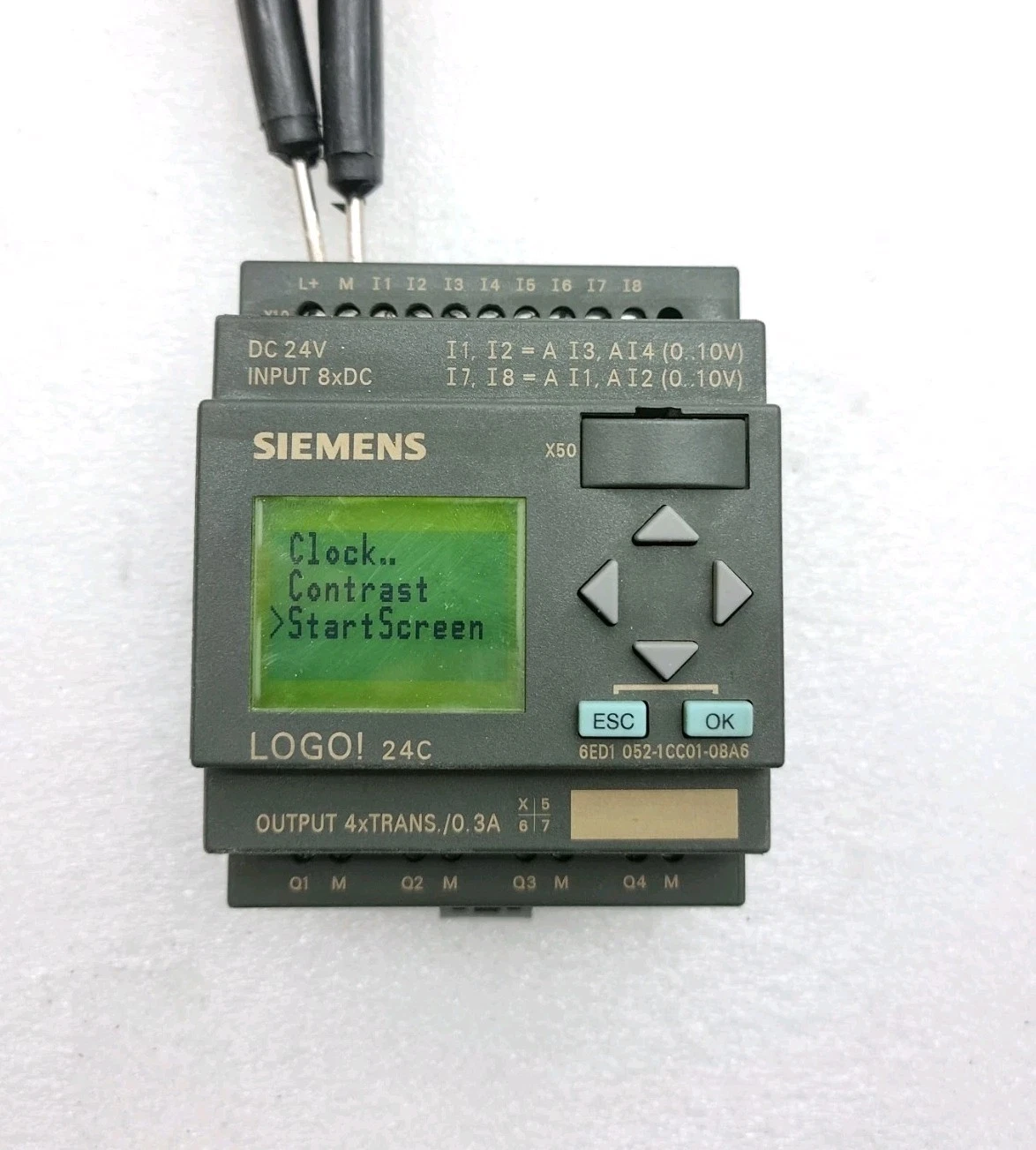 Used Working Siemens 6ED1052-1CC01-0BA6 24C Logo 24Vdc 6ED10521CC010BA6